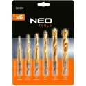 Neo Tools HSS TiN sriegimo gräžimise komplekt, M3 - M10, Hex, 6 tk. Neo Tools HSS TiN sriegimo gräžimise komplekt, M3 - M10, Hex, 6 tk.