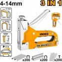Ingco HSG1405 Staple gun metal 3in1, 4-14mm, / U-clips and nails Ingco HSG1405 Staple gun metal 3in1, 4-14mm, / U-clips and nails