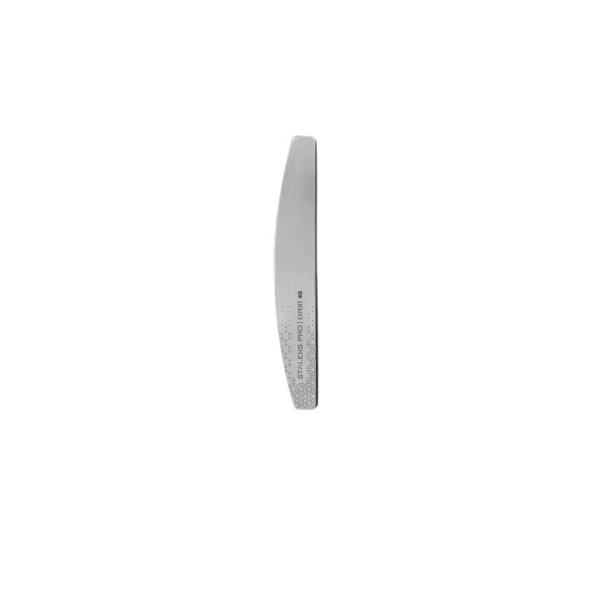 Expert 40 Crescent Metal Nail File Base - Metal handle for disposable