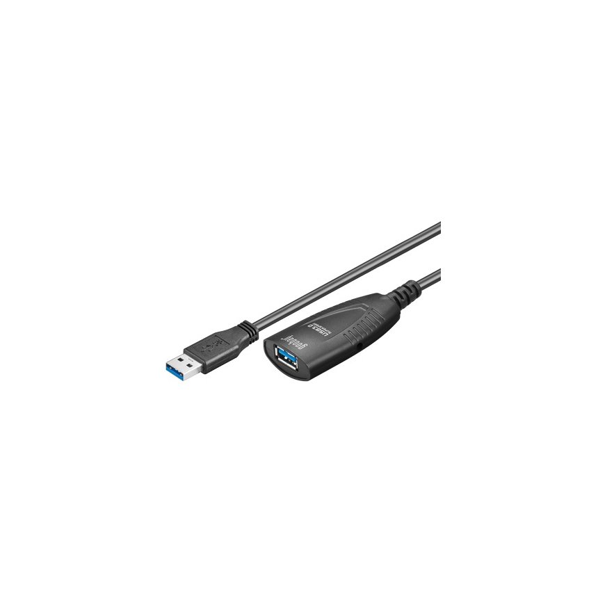 Goobay 5m USB 3.0 USB кабель USB 3.2 Gen 1 (3.1 Gen 1) USB A Черный