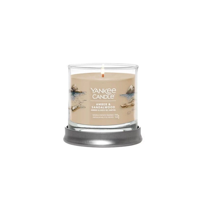 Yankee Candle 1744756E vahaküünal Silinder Merevaik, Sandlipuu Beež 1 tk – 2
