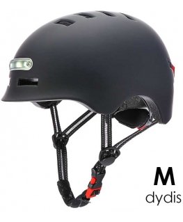 Beaster Scooter Kypärä Beaster BS02HBM, M-koko, musta, LED-valoilla