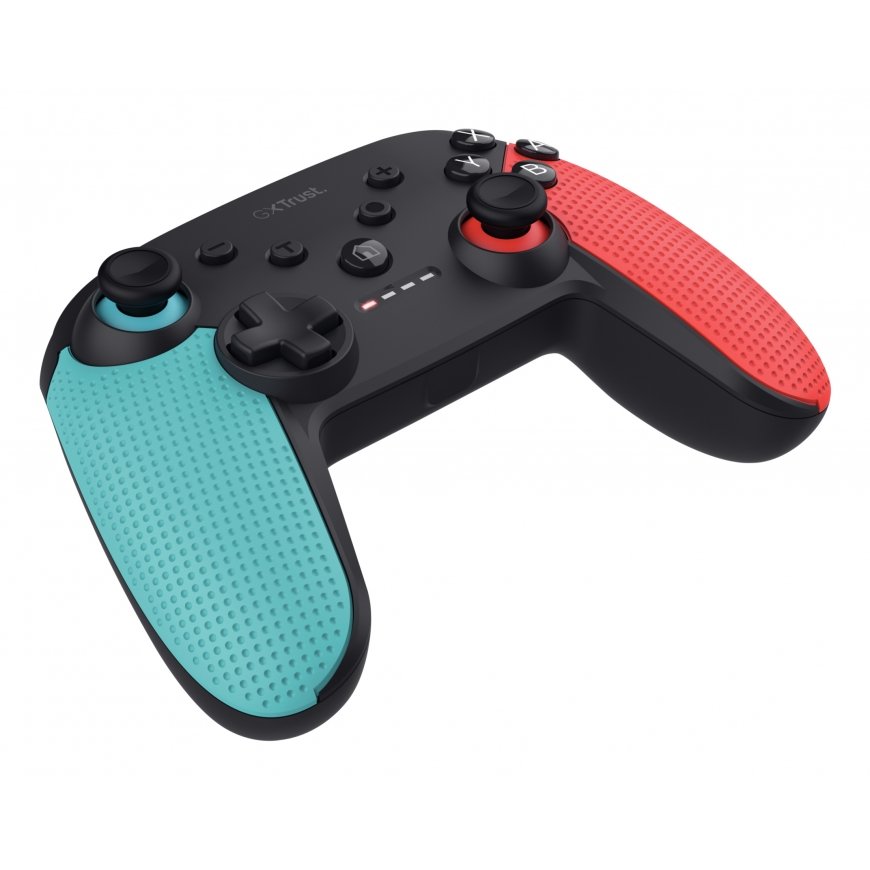 Trust GXT 1246B Muta Must, Sinine, Punane Bluetooth Juhtpult Nintendo Switch, Nintendo Switch Lite