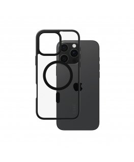 PanzerGlass CARE by ® Flagship Case Transparent Urban Combat w. Black Frame & MagSafe iPhone 16 Pro Max mobile phone case