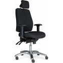 Toplux Pro 40 - office chair with neck support and armrests, black Toplux Pro 40 - office chair with neck support and armrests, black