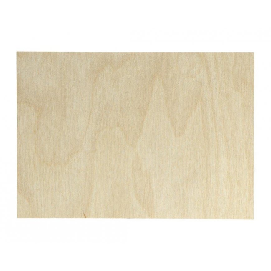 Birch plywood - 4mm - A5 format - 8 pcs. – 2