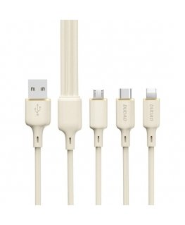 Dudao 3A 30W L3SL USB-A - Лайтнинг кабель оплетка 1.2м - Черный