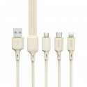 Dudao 3A 30W L3SL USB-A - Lightning Cable Braided 1.2m - Black