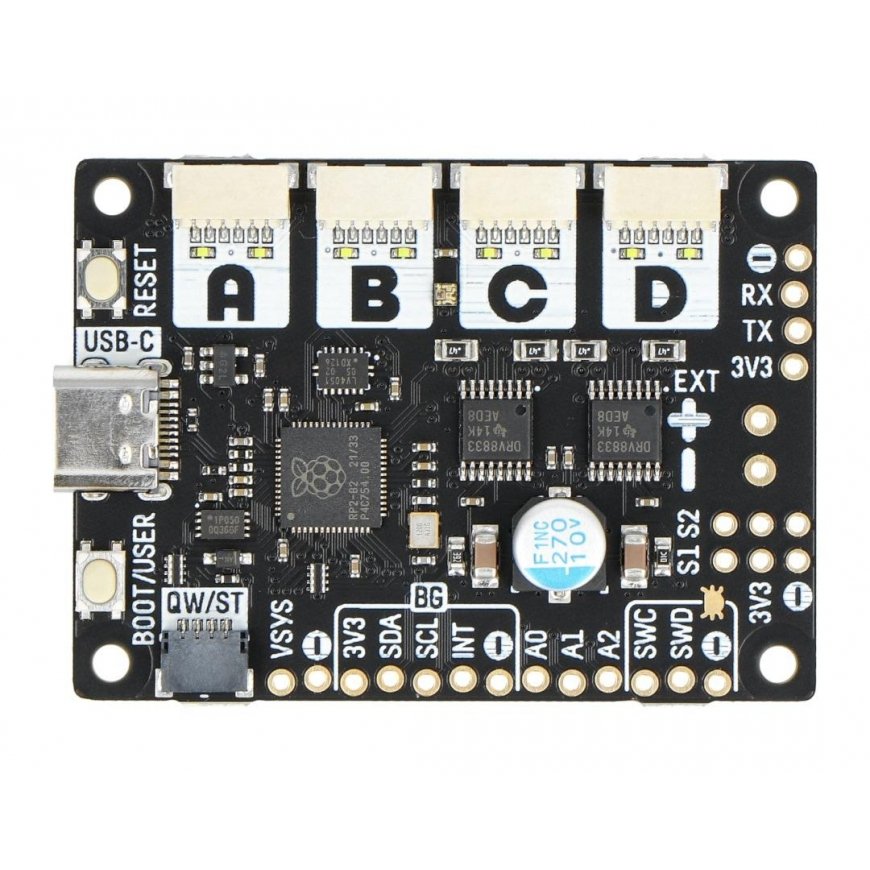 Engine 2040 - four motor controller 10V/0.5A - RP2040 - Pimoroni PIM618 – 4