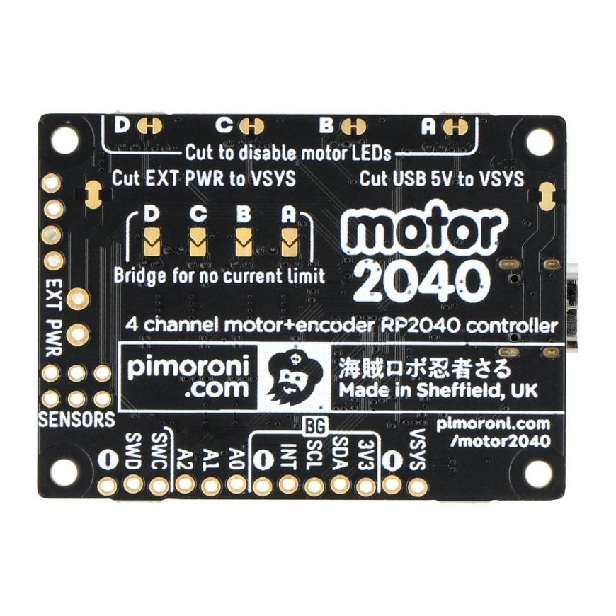 Engine 2040 - four motor controller 10V/0.5A - RP2040 - Pimoroni PIM618 – 5