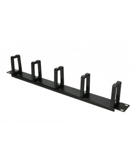 Extralink Cable organizer 1U with plastic rings