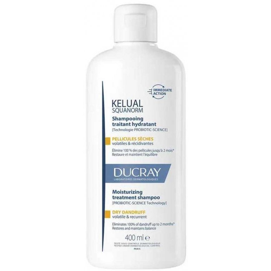 Ducray Kelual Squanorm moisturizing shampoo for dry dandruff, 400 ml