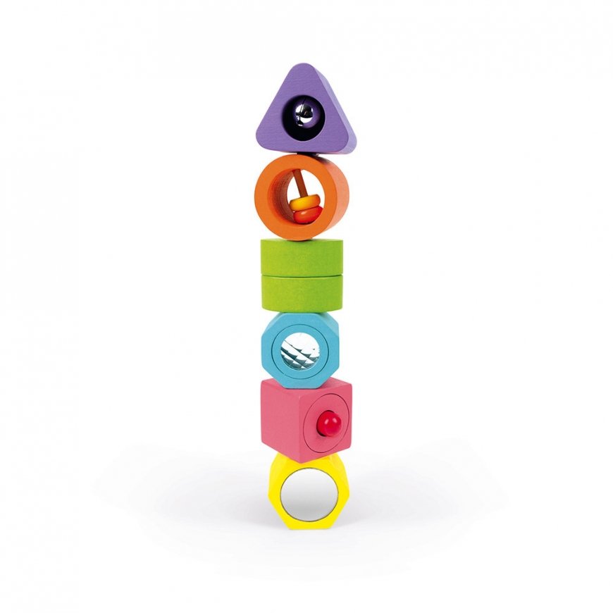 JANOD I Wood Shapes & Sounds 6-Block Puzzle (wood) – 5
