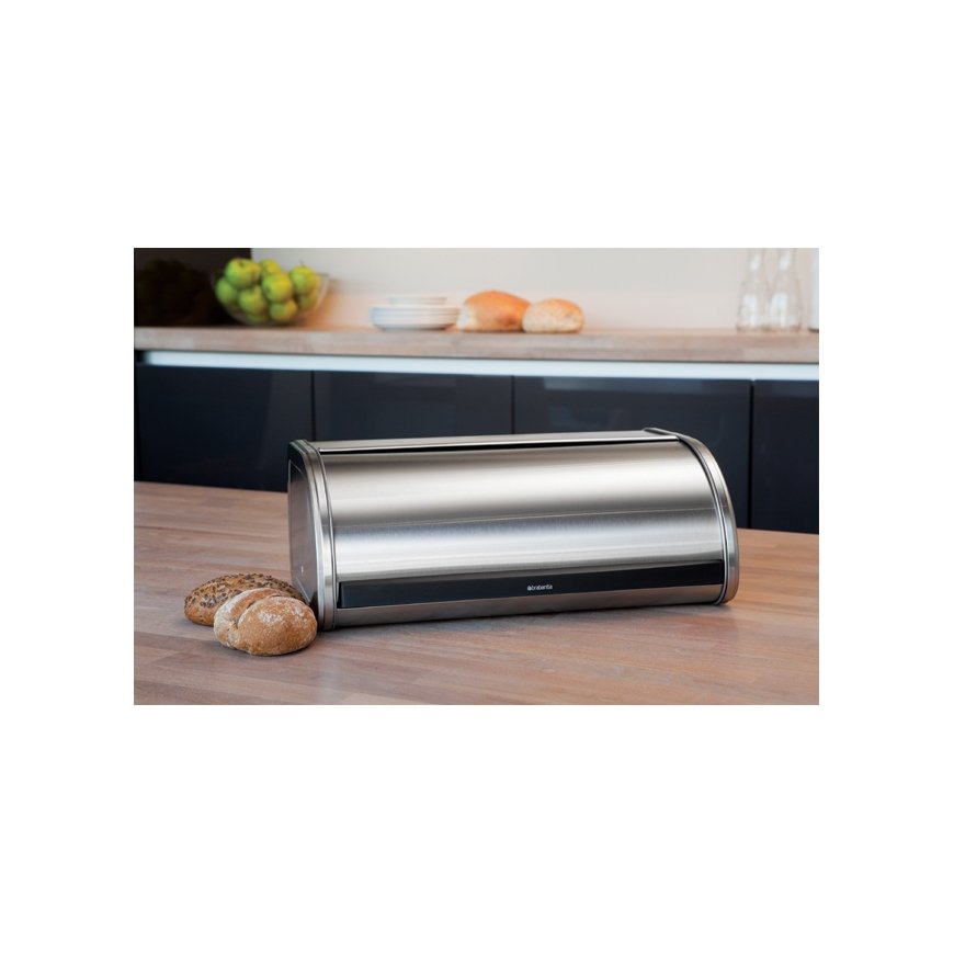 Brabantia Matt Steel Roll Top Bread Bin Stačiakampio formos Nerūdijančiojo plieno 1 vnt – 2