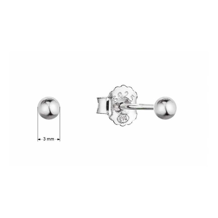 Evolution Group Silver earrings with pins 61013 – 2
