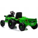 Lean Cars Laste elektriline traktor haagisega CH9959 roheline Lean Cars Laste elektriline traktor haagisega CH9959 roheline