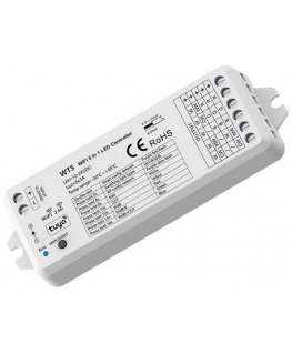Tuya W5 pastāvīgā sprieguma kontrolieris 5 kanāliem, RGB/RGBW/RGB+CCT