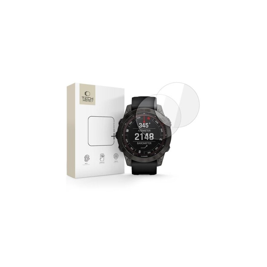 TECH-PROTECT GLASS FIT+ 2-PACK GARMIN FENIX 7 GRŪDINTAS STIKLAS