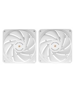 Mars Gaming MF-NCLX2W Datora korpusam Ventilators 12 cm Balts 2 pcs