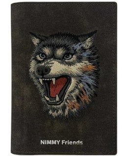 Pasas dėklas Nimmy piniginė Raptor Wolf rudos spalvos