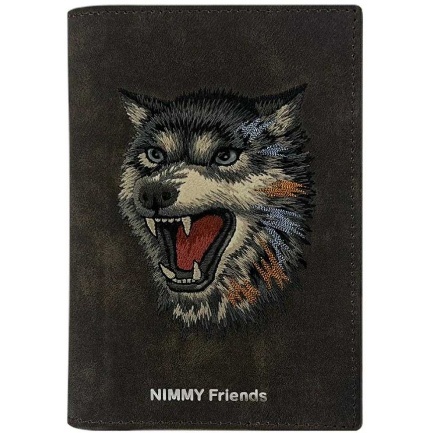 Pasas dėklas Nimmy piniginė Raptor Wolf rudos spalvos