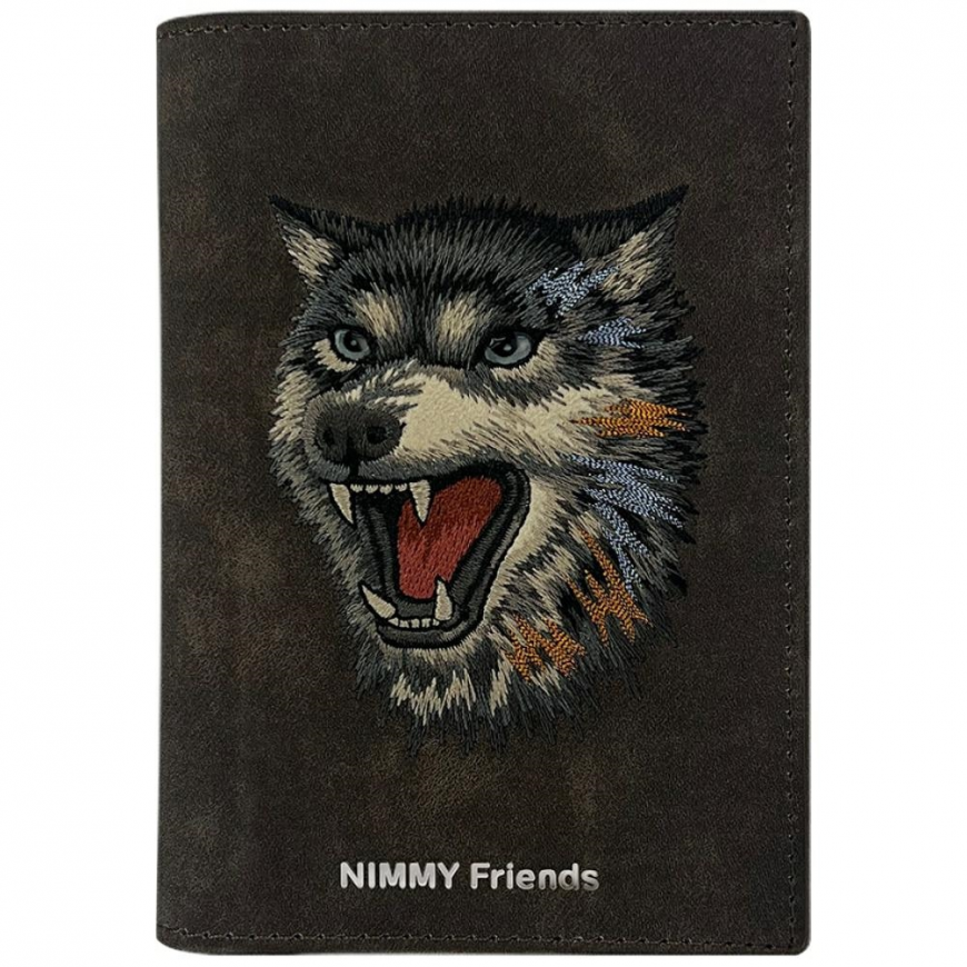 Pasas dėklas Nimmy piniginė Raptor Wolf rudos spalvos – 2
