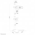 Neomounts FPMA-D550DDVBLACK monitora stiprinājums un statīvs 81,3 cm (32") Galds Melns
