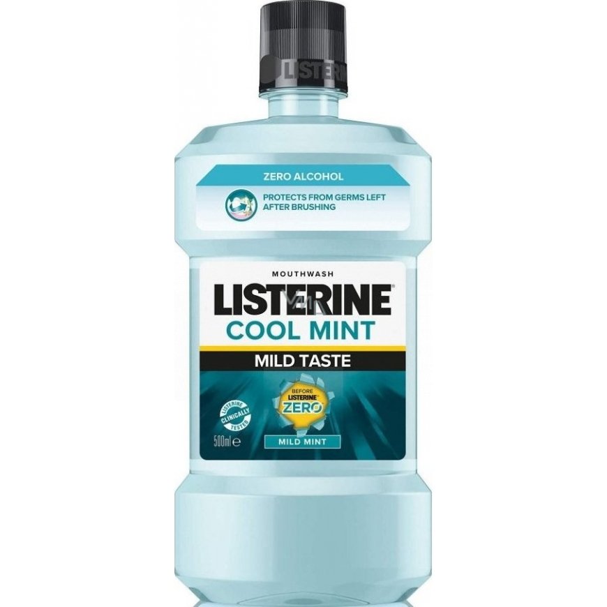 Cool Mint Mild Taste Mouthwash - Alcohol-free mouthwash for fresh