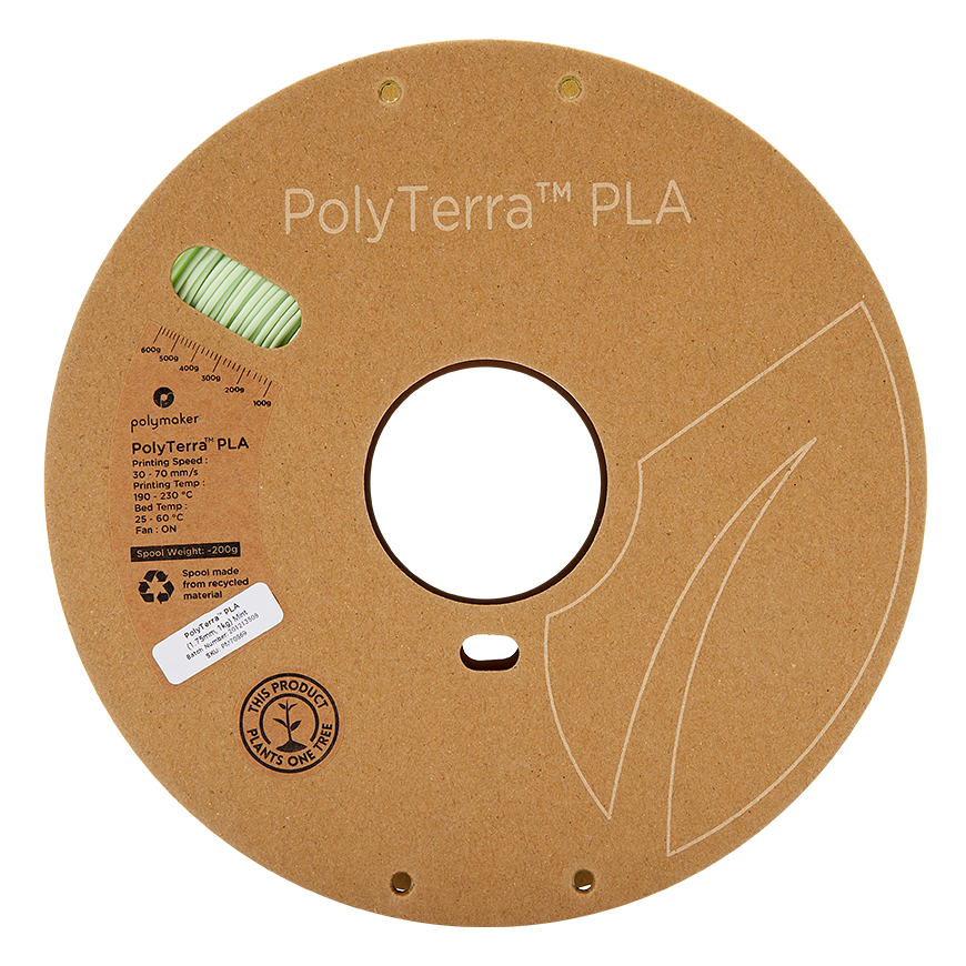 Polymaker PolyTerra PLA - 1kg - 1.75mm - Mint – 4