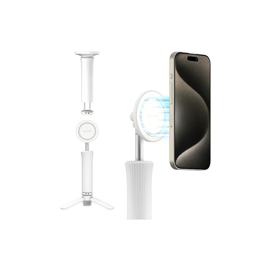 Selfie pulk Araree Magfie Pod Lite statiiv MagSafe valge