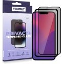 Fonekit Privacy+ Full Cover tempered glass, iPhone 16e Fonekit Privacy+ Full Cover tempered glass, iPhone 16e