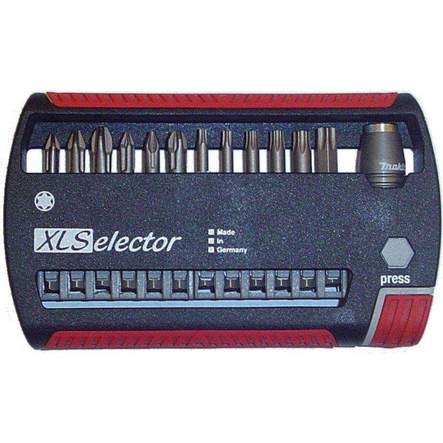13-piece set of 1/4" bits, PH / PZ / TORX with hole, 50 mm, Makita [P-74837]