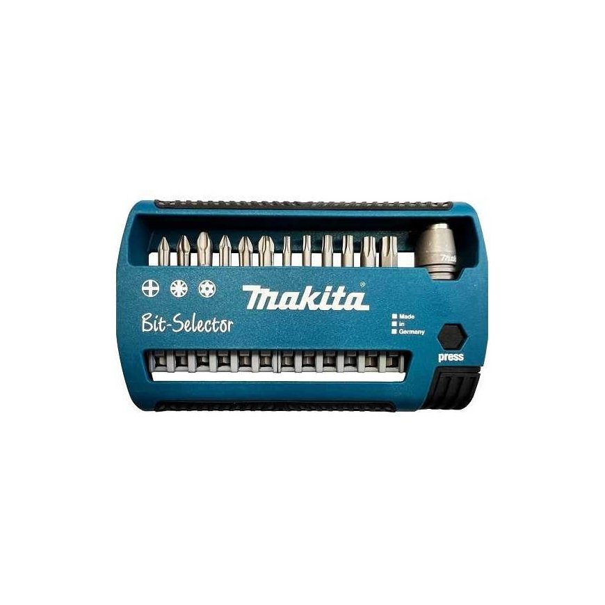Набор из 13 бит 1/4", PH / PZ / TORX с отверстием, 50 мм, Makita [P-74837] – 2