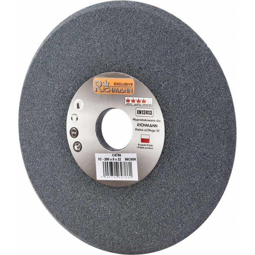 Richmann CERAMIC GRINDING DISC FOR SHARPENING 200x8x32 Black 98C60K – 3