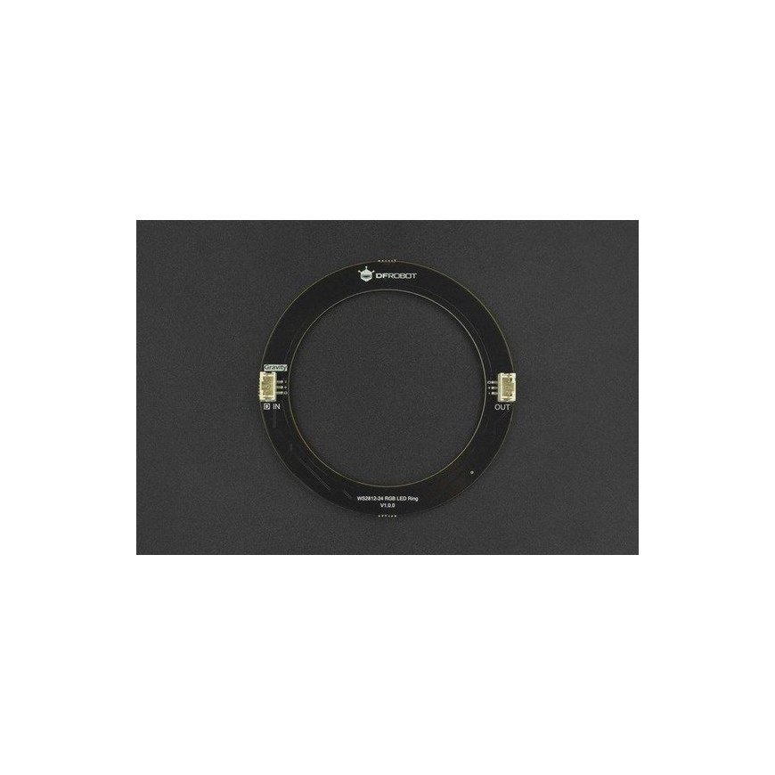 WS2812-24 RGB LED diodų žiedas - 93mm - DFRobot DFR0888-24 – 3