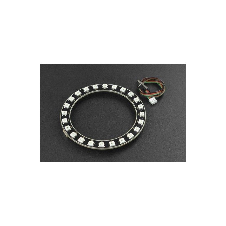 WS2812-24 RGB LED diodų žiedas - 93mm - DFRobot DFR0888-24 – 5