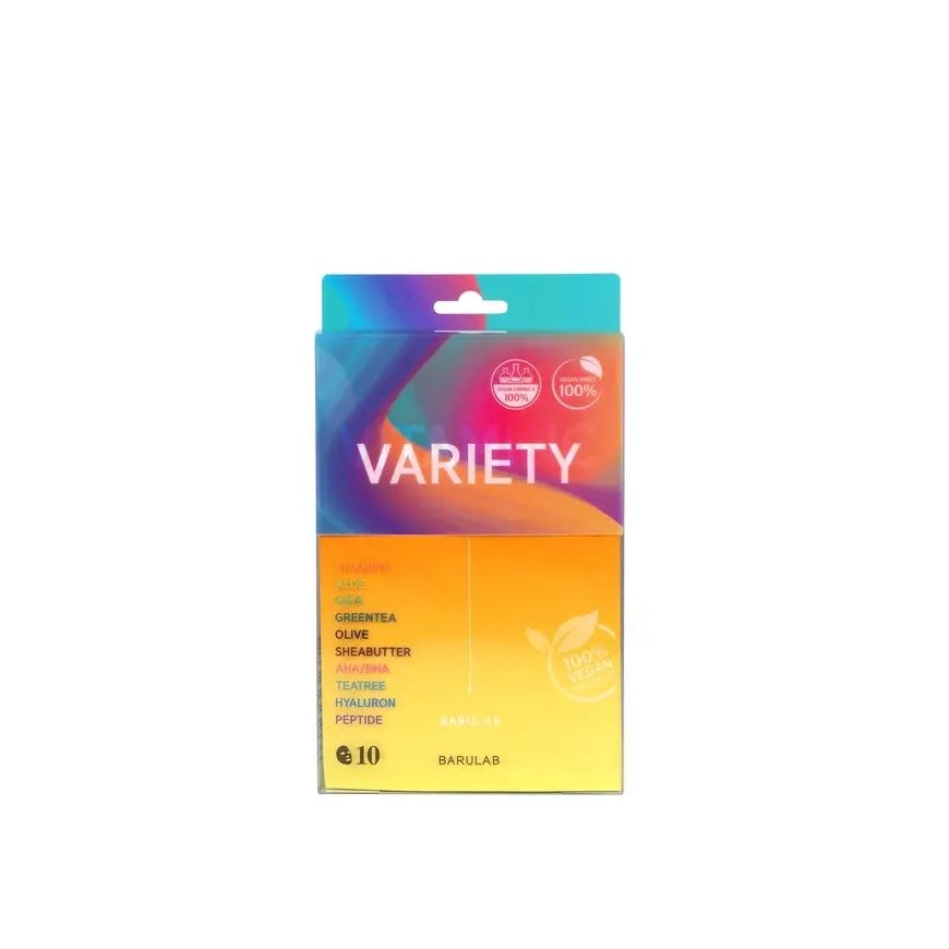 Маска Barulab Variety Clean Vegan Mix 10 x 23 г