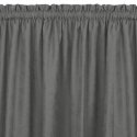 Užuolaida MILANA, pilkos spalvos, klasikinio stiliaus, 5 cm, su kišene karnizu ir 3 cm kutais, 420x245 HOMEDE