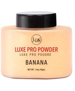 J.Cat Beauty „Luxe Pro Powder“ on kiinnittävä puuteri, 101 Banana, 42 g