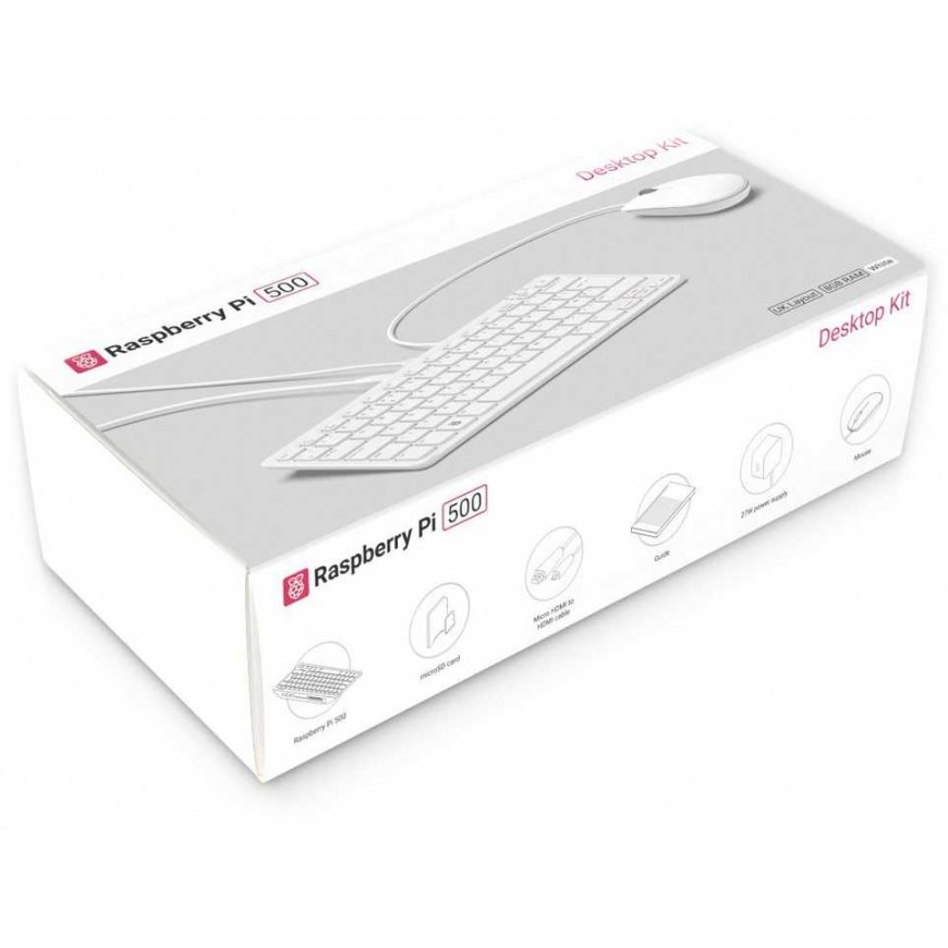 Set with Raspberry Pi 500 – EU 8GB RAM 2.4GHz + official accessories