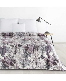 Eurofirany D91/N/DAVOS2 170X210 PURPLE+GRAY Bedspread