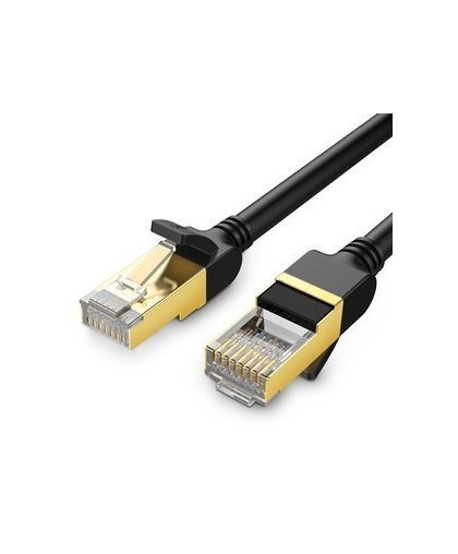 UGREEN Ethernet RJ45 Flat network cable, Cat.7, STP, 10m (Black) – 2