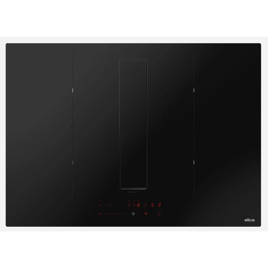 Elica NikolaTesla Fit Raw Black Built-in 60 cm Zone induction hob 4 zone(s) Built-in hood