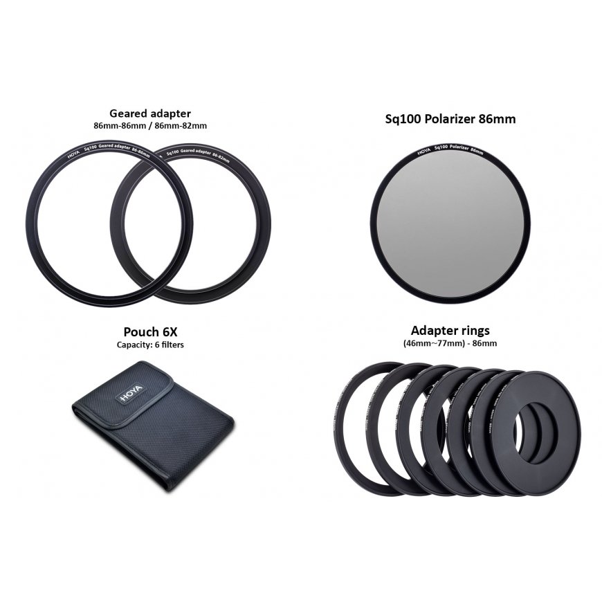 Hoya Sq100 86-82mm adapteris do CPL – 2