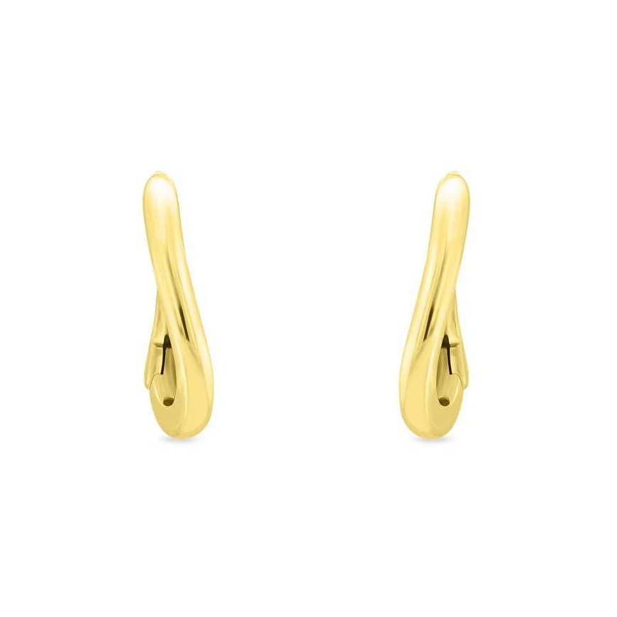 Brilio Silver Minimalistiniai paauksuoti auskarai EA990Y – 2