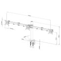 Techly 13-24" Desk Stand for 3 Monitors with Terminal" ICA-LCD 482-T Techly 13-24" Desk Stand for 3 Monitors with Terminal" ICA-LCD 482-T