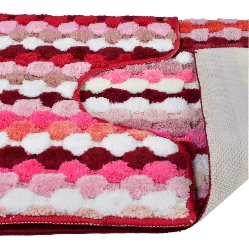 Bathlab Mondex ZAC 2 rug set 50x90cm/50x40cm striped red – 2