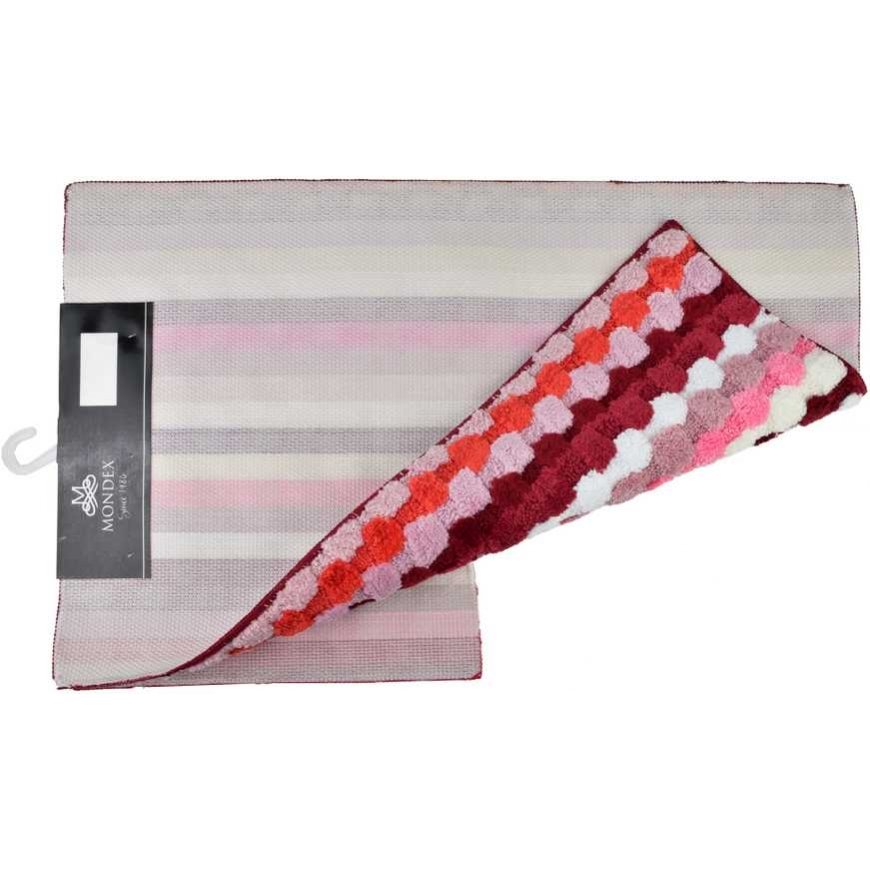 Bathlab Mondex ZAC 2 maton setti 50x90cm/50x40cm raidallinen punainen – 3