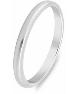 Brilio Silver Minimalistinen hopeinen vihkisormus RI149W