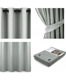 AmeliaHome AIZKAR/IEMUTI/MELNA/ACIS/Sudraba/140X175/1GB